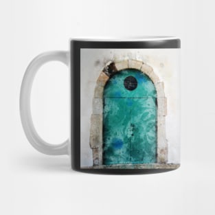 Magazine door - Fortaleza de Sagres, Portugal - Watercolor Mug